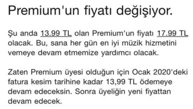 spotify ücretleri